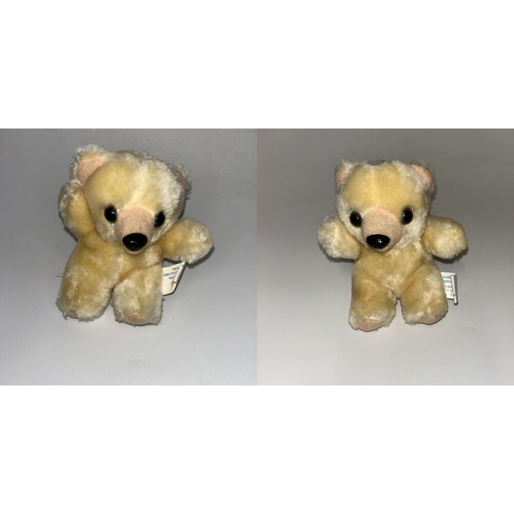 Set of 2 Bundle Lauren Stevens Animal Express 5" Mini Teddy Bear Stuffed Animal